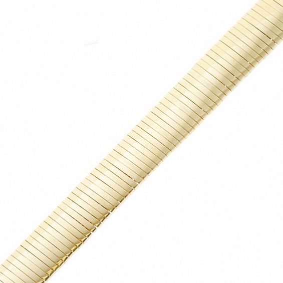 Ladies' 14K Gold 6.0mm Reversible Omega Necklace