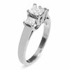 Thumbnail Image 2 of 1 CT. T.W. Princess Cut Diamond Three Stone Ring in 14K White Gold