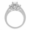 Thumbnail Image 3 of 1 CT. T.W. Princess Cut Diamond Three Stone Ring in 14K White Gold