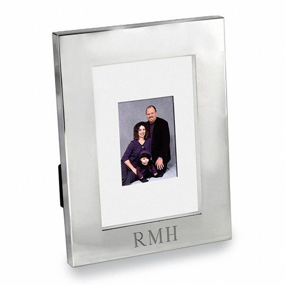 Silver Plated 2 x 3 Engraved Picture Frame (2 Lines)