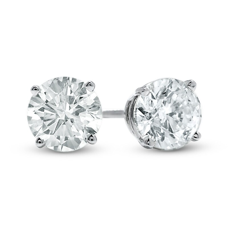 Main Image 1 of 2 CT. T.W. Diamond Solitaire Stud Earrings in 14K White Gold