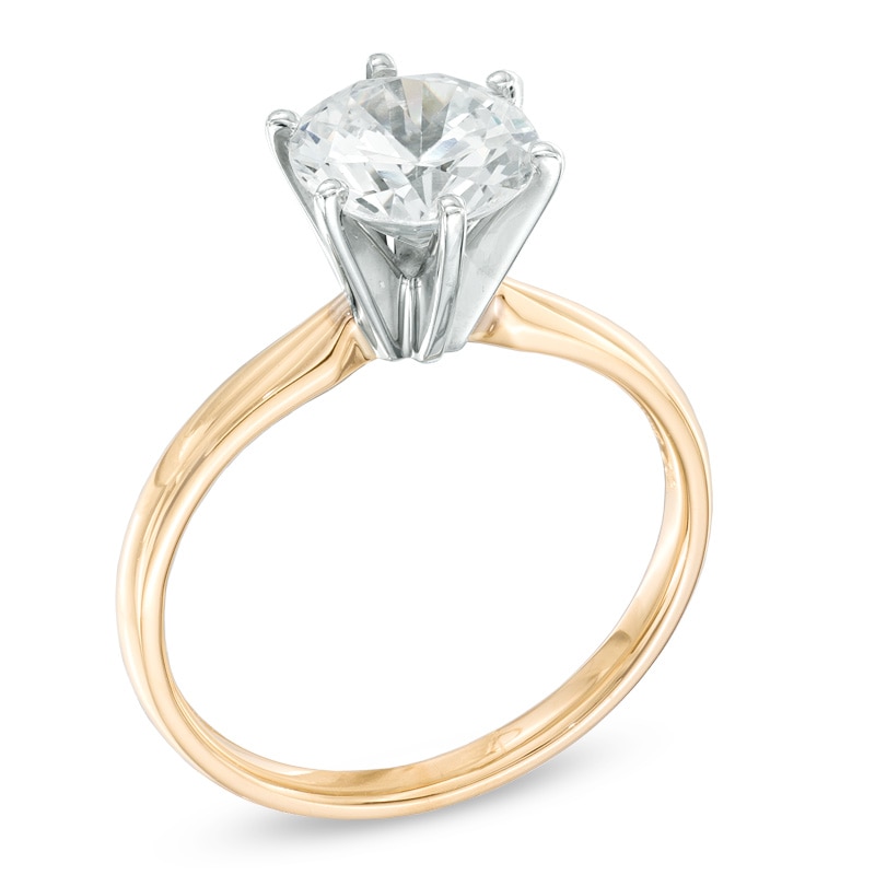 Main Image 2 of 3 CT. Certified Diamond Solitaire Engagement Ring in 14K Gold (I/I2)