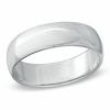 Thumbnail Image 0 of Men's 6.0mm Polished Wedding Band in Platinum