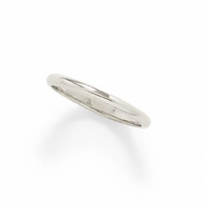 Fine Quality Ladies Crossover Wedding Band In Platinum