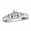 Thumbnail Image 0 of 1/4 CT. T.W. Multi-Diamond Baguette Fan Ring in 10K White Gold