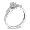 Thumbnail Image 1 of 1/4 CT. T.W. Multi-Diamond Baguette Fan Ring in 10K White Gold