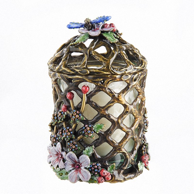 Main Image 1 of Michael Hero Multi-Color Romantic Gardens "Lattice" Votive Candle Holder