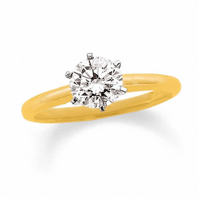 Main Image 1 of 1-1/2 CT. Certified Diamond Solitaire Engagement Ring in 18K Gold