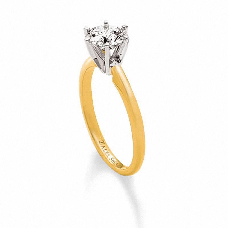 Main Image 2 of 1-1/2 CT. Certified Diamond Solitaire Engagement Ring in 18K Gold