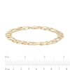 Thumbnail Image 3 of Men's 8.61mm Concave Figaro Link Bracelet in 10K Gold - 8.5"