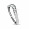 Thumbnail Image 1 of 1/4 CT. T.W. Diamond Contour Band in 14K White Gold