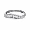 Thumbnail Image 2 of 1/4 CT. T.W. Diamond Contour Band in 14K White Gold