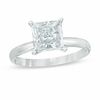 Thumbnail Image 0 of 2 CT. Certified Princess-Cut Diamond Solitaire Engagement Ring in 14K White Gold (I/I2)