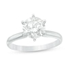 Thumbnail Image 1 of 2 CT. Certified Diamond Solitaire Six Prong Engagement Ring in 14K White Gold (I/I2)