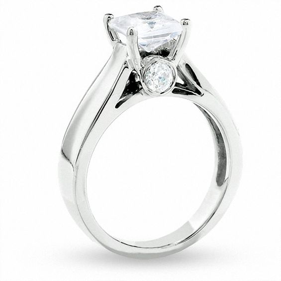 CT. T.w. Certified Princess-Cut Diamond Solitaire Engagement Ring in 14K White Gold
