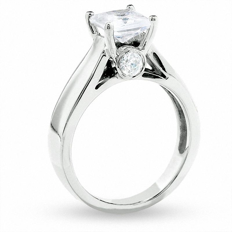 Main Image 2 of 2 CT. T.W. Certified Princess-Cut Diamond Solitaire Engagement Ring in 14K White Gold