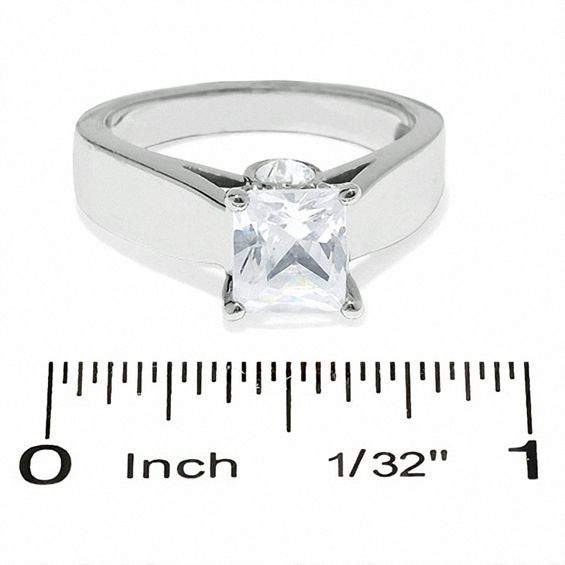 CT. T.w. Certified Princess-Cut Diamond Solitaire Engagement Ring in 14K White Gold