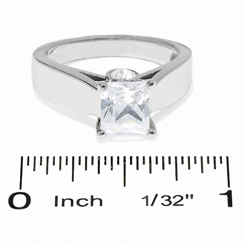 Main Image 3 of 2 CT. T.W. Certified Princess-Cut Diamond Solitaire Engagement Ring in 14K White Gold