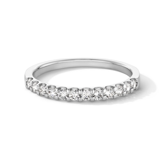 1/3 CT. T.w. Certified Diamond Band in 18K White Gold (F/I1)