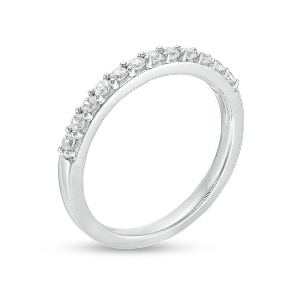 1/3 CT. T.w. Certified Diamond Band in 18K White Gold (F/I1)