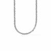 Thumbnail Image 1 of Ladies' 1.4mm Fashion Diamond-Cut Flashy Chain Necklace in 14K White Gold