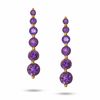 Thumbnail Image 1 of Journey Amethyst Drop Earrings in 10K Gold