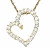 Thumbnail Image 0 of Lab-Created White Sapphire Heart Pendant