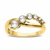 Thumbnail Image 0 of Journey Lab-Created White Sapphire Ring in 10K Gold