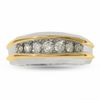 Thumbnail Image 1 of 1/2 CT. T.W. Diamond Seven-Stone Artisan Band in 14K Two-Tone Gold