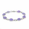 Thumbnail Image 0 of Sterling Silver and Purple Jade Bracelet