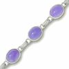 Thumbnail Image 2 of Sterling Silver and Purple Jade Bracelet