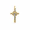 Thumbnail Image 1 of 14K Gold Medium Sunburst Crucifix Charm