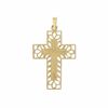 Thumbnail Image 1 of 14K Gold Filigree Cross Pendant