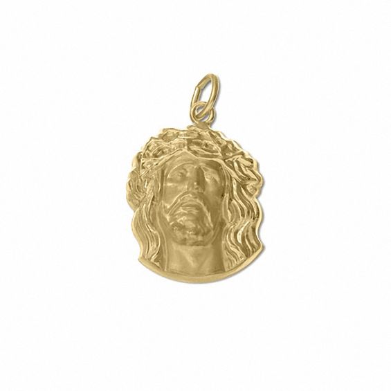14K Gold Christ Charm