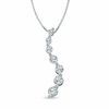 Thumbnail Image 0 of 1/10 CT. T.W. Journey Diamond Pendant in 10K White Gold