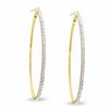 Thumbnail Image 1 of Diamond Fascination™ Round Hoop Earrings in 14K Gold