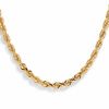 Thumbnail Image 0 of 5.0mm Diamond-Cut Rope Chain Necklace in 10K Gold - 22"