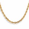 Thumbnail Image 1 of 5.0mm Diamond-Cut Rope Chain Necklace in 10K Gold - 22"
