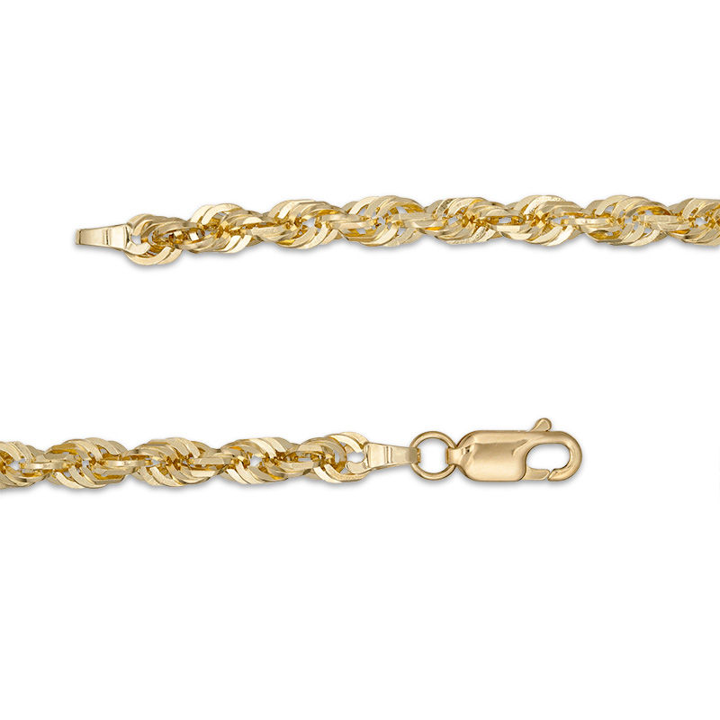 4.0mm Diamond-Cut Rope Chain Necklace in 14K Gold - 22