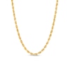 Thumbnail Image 0 of 3.0mm Diamond-Cut Glitter Rope Chain Necklace in Solid 10K Gold - 20"