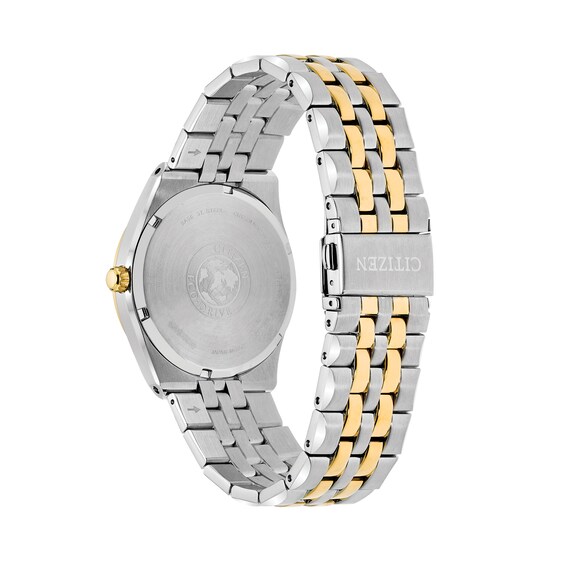 Men's Citizen Eco-DriveÂ® Corso Two-Tone Watch with Navy Blue Dial (Model: Bm7334-58L