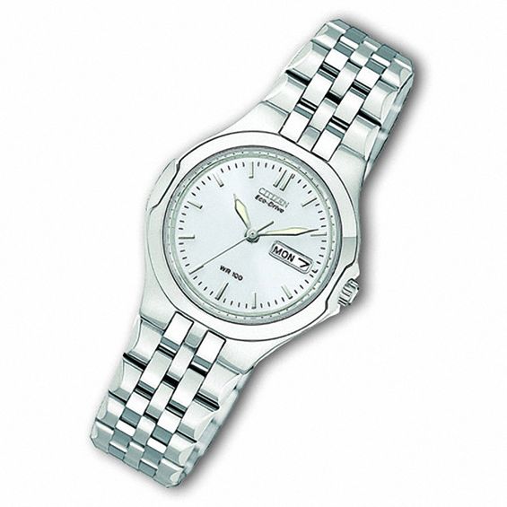 Ladies' Citizen Eco-Drive Corso Stainless Steel Watch (Model: Ew3120-59A)