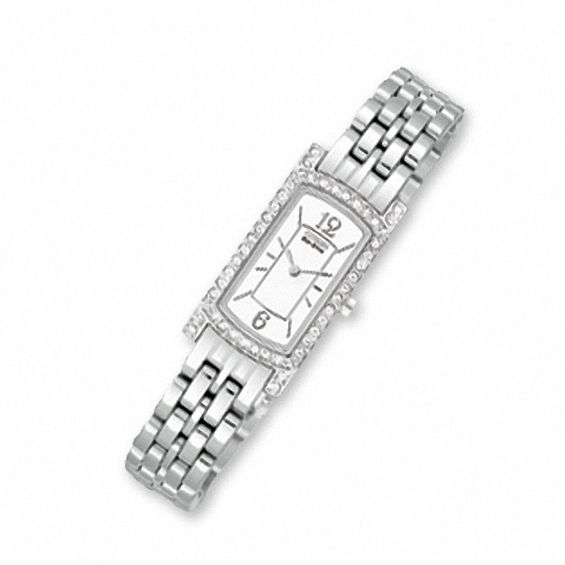 Ladies' Citizen Eco-Drive Palidoro Stainless Steel Watch with Crystal Bezel (Model: Eg2500-57A)