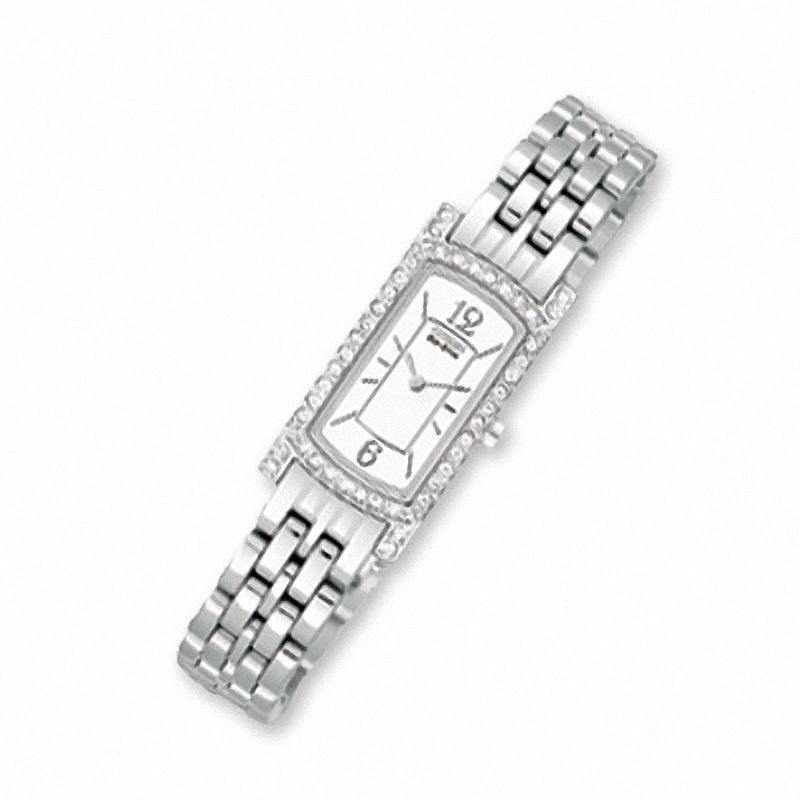 Main Image 1 of Ladies' Citizen Eco-Drive Palidoro Stainless Steel Watch with Crystal Bezel (Model: EG2500-57A)