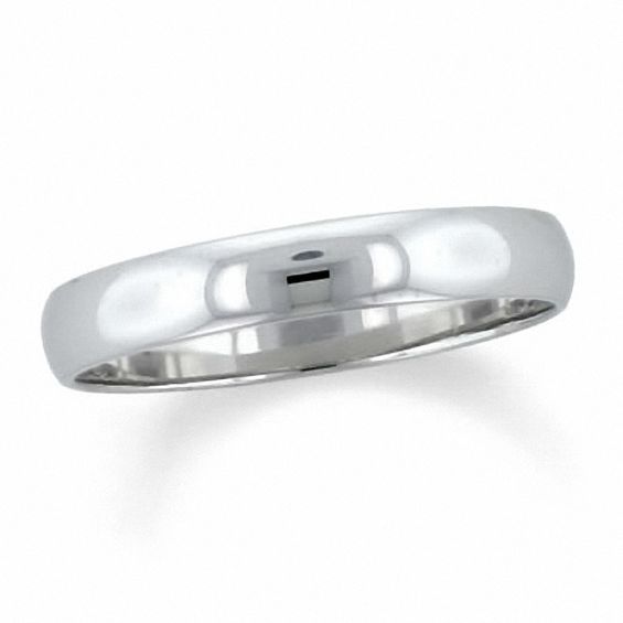 4mm Wedding Band in 14K White Gold