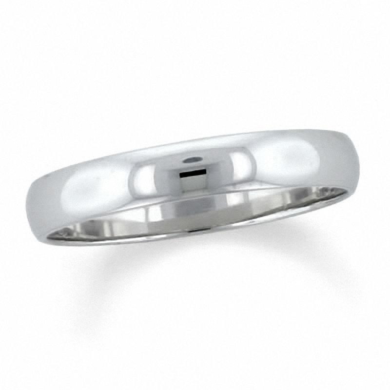 Main Image 1 of Men's 4mm Wedding Band in 14K White Gold