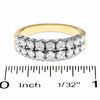 Thumbnail Image 2 of 1 CT. T.W. Diamond Two Row Band in 14K Gold