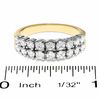 Thumbnail Image 1 of 1 CT. T.W. Diamond Two Row Band in 14K Gold