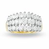 Thumbnail Image 1 of 2 CT. T.W. Chunky Round and Baguette Diamond Ring in 14K Gold