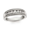 Thumbnail Image 1 of 1 CT. T.W. Diamond Edge Band in 14K White Gold
